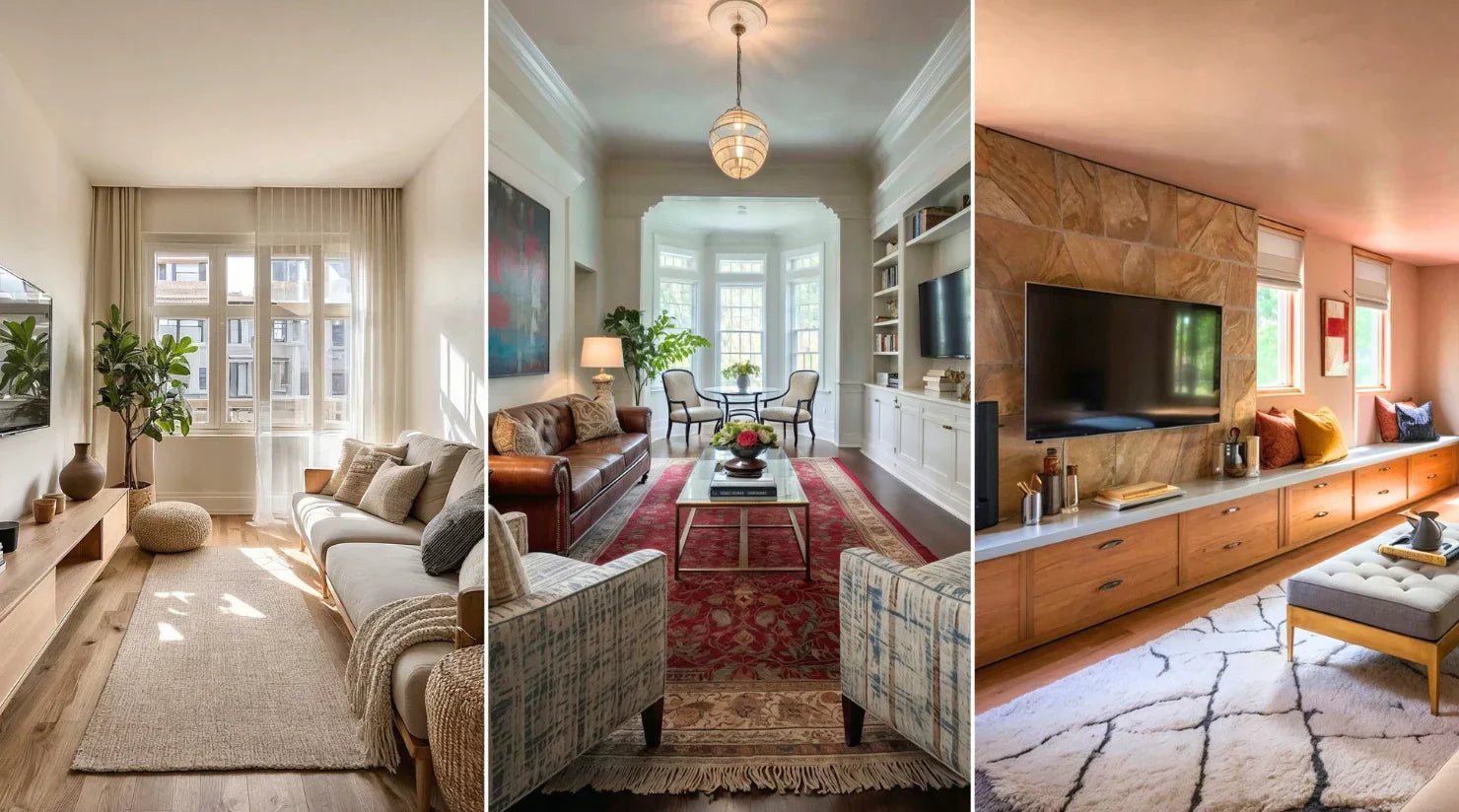 25 Long and Narrow Living Room Ideas for a Stylish, Functional Layout ...