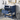 blue bathroom cabinet