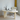 Pine Wood Curved Pedestal Desk