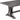 Retro Style Gray Dining Table Set