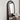 Luxury Silver Wood Arched Floor Mirror