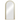 Luxury Silver Wood Arched Floor Mirror