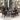 Black Faux Marble Dining Table Set