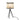 10" Nordic Rattan Table Lamp with In-line Switch Control and Metal Legs