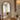 Luxury Silver Wood Arched Floor Mirror