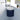 12.8" Navy Blue Wall-Mounted Corner Bathroom Vanity