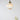 White Glass Brass Bell Pendant Light