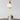 White Glass Brass Bell Pendant Light