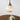 White Glass Brass Bell Pendant Light