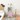 12" White & Pink Kids Dollhouse Bookcase with Toy Storage