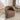 25" Brown Round Teddy Fabric Swivel Accent Barrel Chair With Black Base