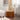 24.41" Orange Velvet Round Storage Ottoman