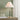 14" White Two Tone Pull-chain Metal Table Lamp