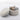 24.41" Ivory Boucle Round Storage Ottoman
