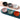 set of 6 colors - black, grey, white, pink, green and orange