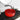 15.7" Modern Circular Red Countertop Bathroom Washbasin