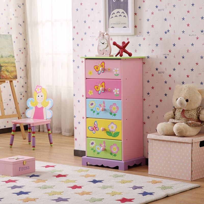 Kids 5 Drawer Tallboy Unit Kids 5 Drawer Tallboy Unit