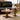 2-Piece Mid-Century Round Modern Coffee Table in Brown