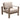 Outdoor Taupe Aluminum Patio Club Chair