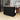 54.3" Black 4-Doors Kitchen Island Cart