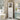 23" White Tall Bathroom Corner Cabinet with 3 Drawers and Adjustable Shelves
