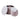 26" Pink Nesting Round Storage Ottoman Coffee Table with Wooden Lid - Set of 2