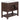 35.2'' Modern Brown Bathroom Vanity Cabinet with Top Sink, 2 Soft Closing Doors & 6 Drawers