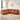 Modern Orange Eucalyptus Wood Sectional Sofa