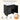 Black Transitional Style Bathroom Vanity Set
