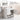 29.9" White Rectangular Bathroom Vanity Cabinet