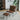 27.5" Modern Dark Brown PU Accent Chair With Ottoman Set - Set of 2
