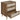 Modern Walnut Particle Board 3-Drawer Cabinet
