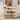 Rubberwood Fluted Glass Doors Kitchen Island