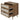 Modern Walnut Particle Board 3-Drawer Cabinet