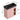 A dimension Image of the 20" Modern Pink Wall-Mounted Compact Bathroom Vanity with Black Resin Sink & Two Open Shelves