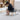 21.4" Wooden Black Step Ottoman Stool