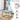 21.70" Light Green Velvet Changing Stool