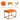 21.70" Orange Velvet Changing Stool