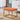 21.70" Orange Velvet Changing Stool