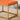 21.70" Orange Velvet Changing Stool