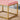 21.70" Pink Velvet Changing Stool