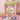 40" Pink and White Plastic 3-Piece Kid Table and Chair Set