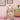 40" Pink and White Plastic 3-Piece Kid Table and Chair Set