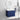 24" Blue Floating Bathroom Vanity with White Porcelain Sink