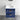 24" Blue Modern Floating Bathroom Vanity with White Ceramic Sink and 2 Drawers