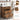 A tip out drawer, multi functional storage, and glossy top