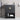 24" Modern Black Freestanding Bathroom Vanity with Two Black Zinc Alloy Door Handle and a Lower Open Shelf