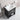 24" Modern Black Freestanding Bathroom Vanity with Two Black Zinc Alloy Door Handle and a Lower Open Shelf