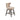 25.75" Beige Counter Height Bar Stool with Nailbed Accent