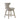 25.75" Light Gray Counter Height Bar Stool with Nailbed Accent